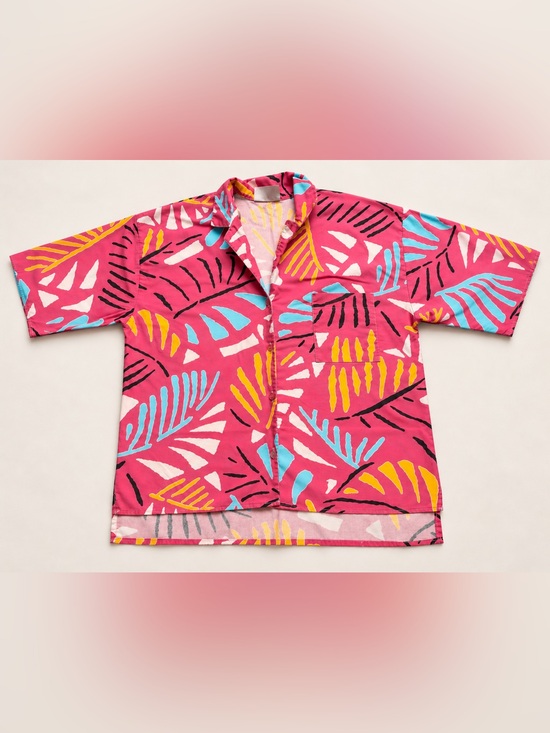 Freedom Other - Vintage Freedom Made in Canada Men’s L XL Abstract Tropical Shirt